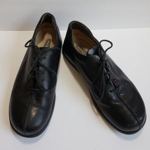 Wolky Leather Black Laceup Tie Comfort Shoe Size 37 (US 6) Occupational EUC